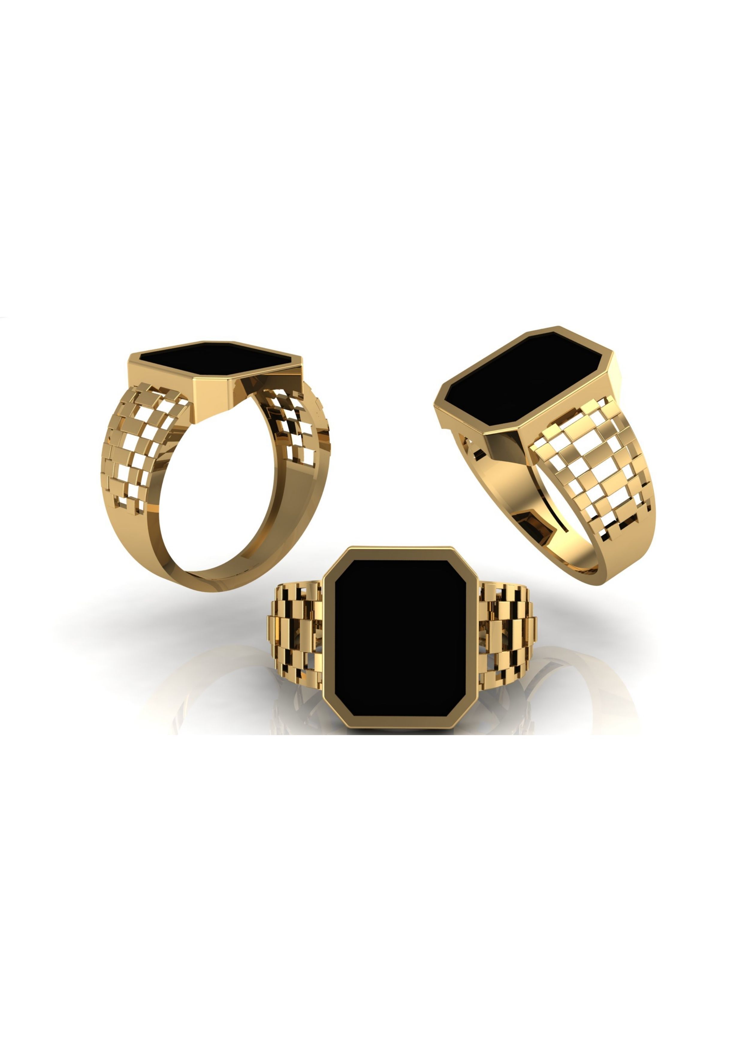 90 Mens Ring Stl Models Pack 3D print model_20
