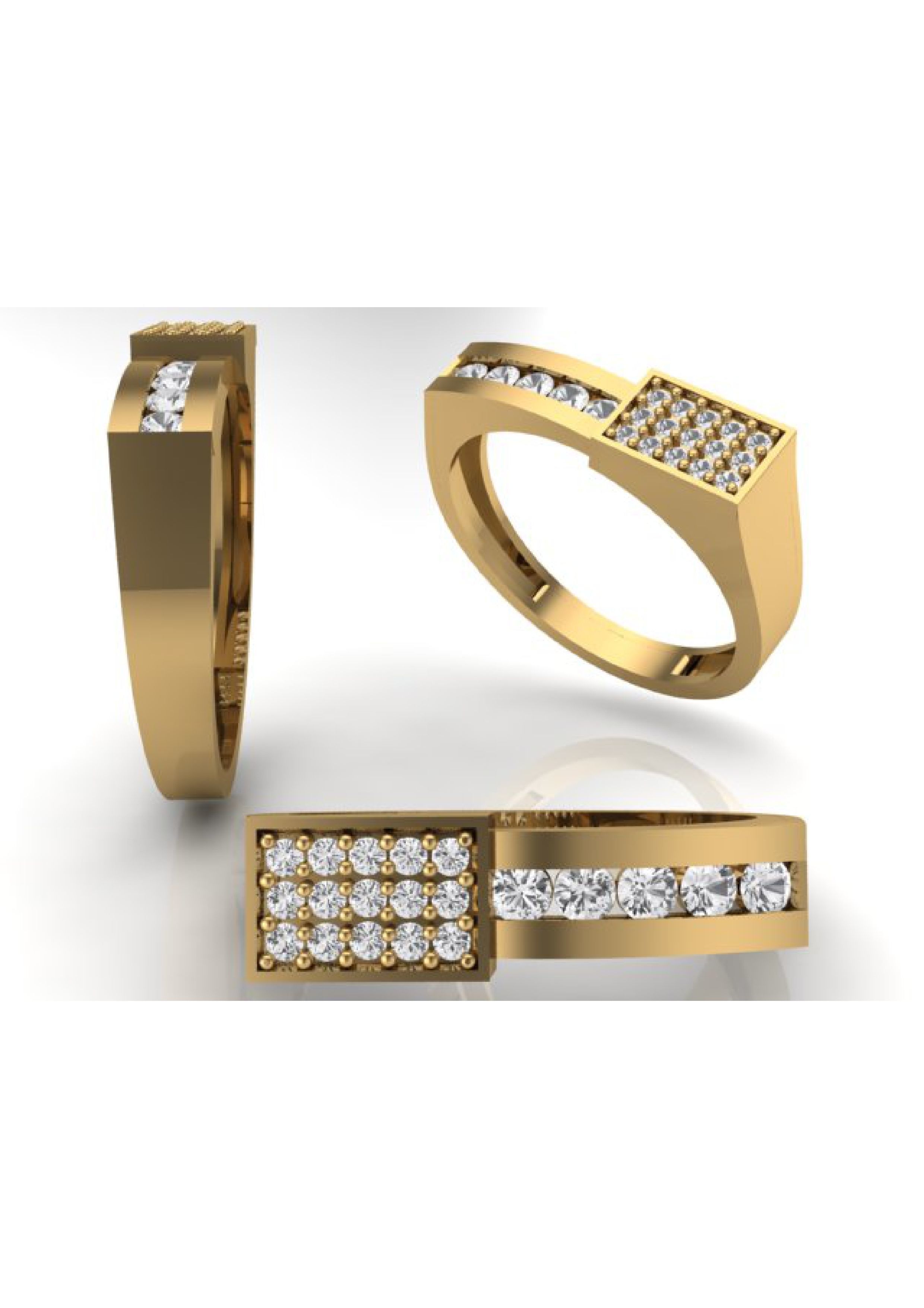 90 Mens Ring Stl Models Pack 3D print model_4