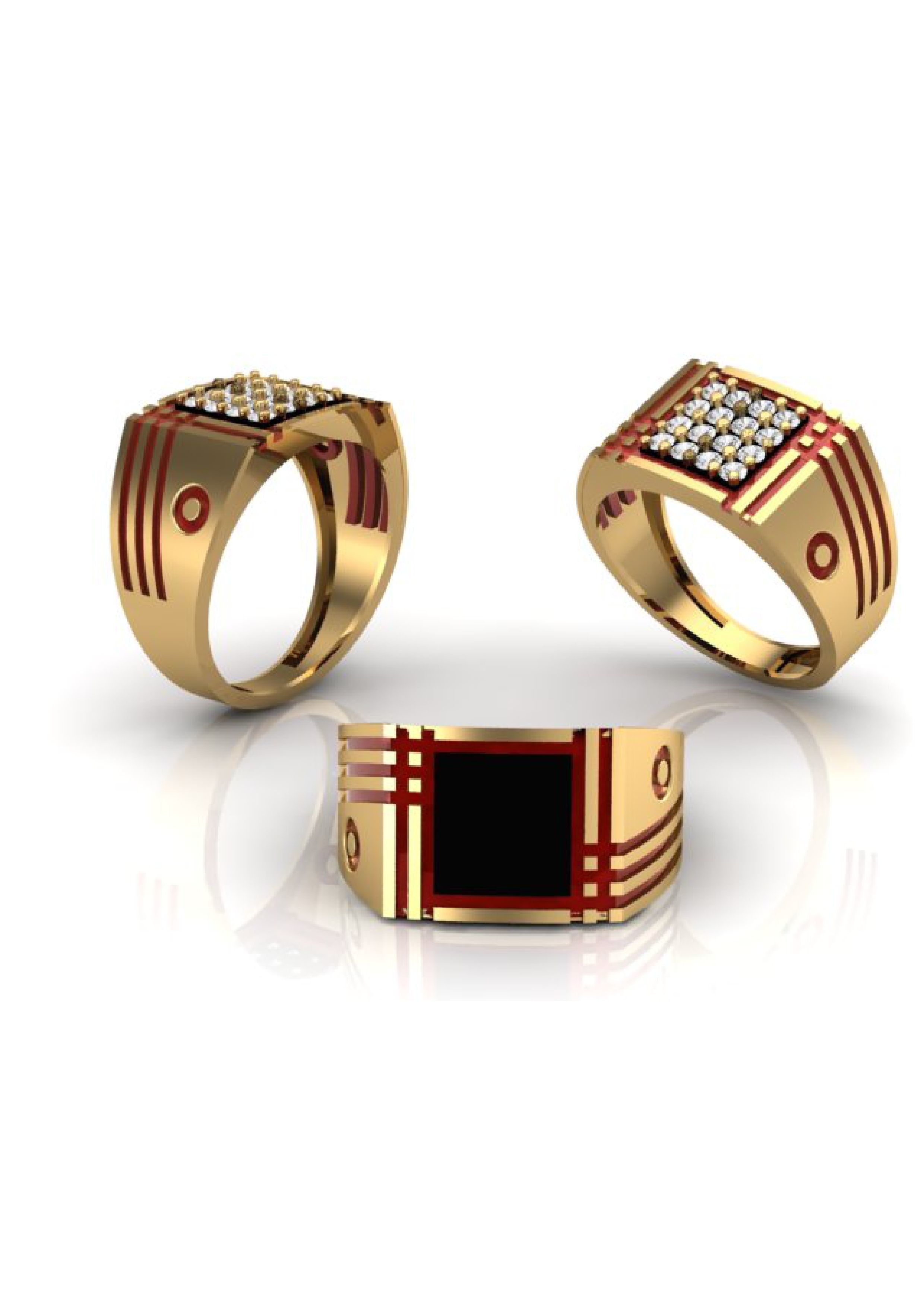 90 Mens Ring Stl Models Pack 3D print model_65