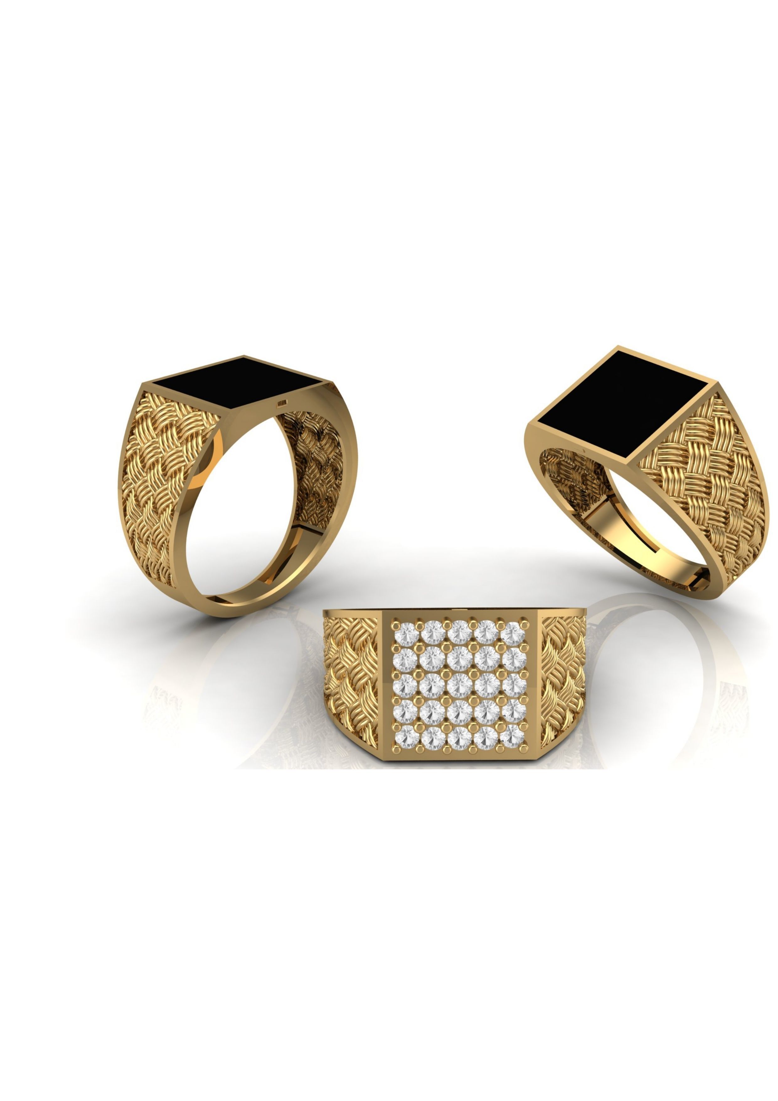 90 Mens Ring Stl Models Pack 3D print model_22