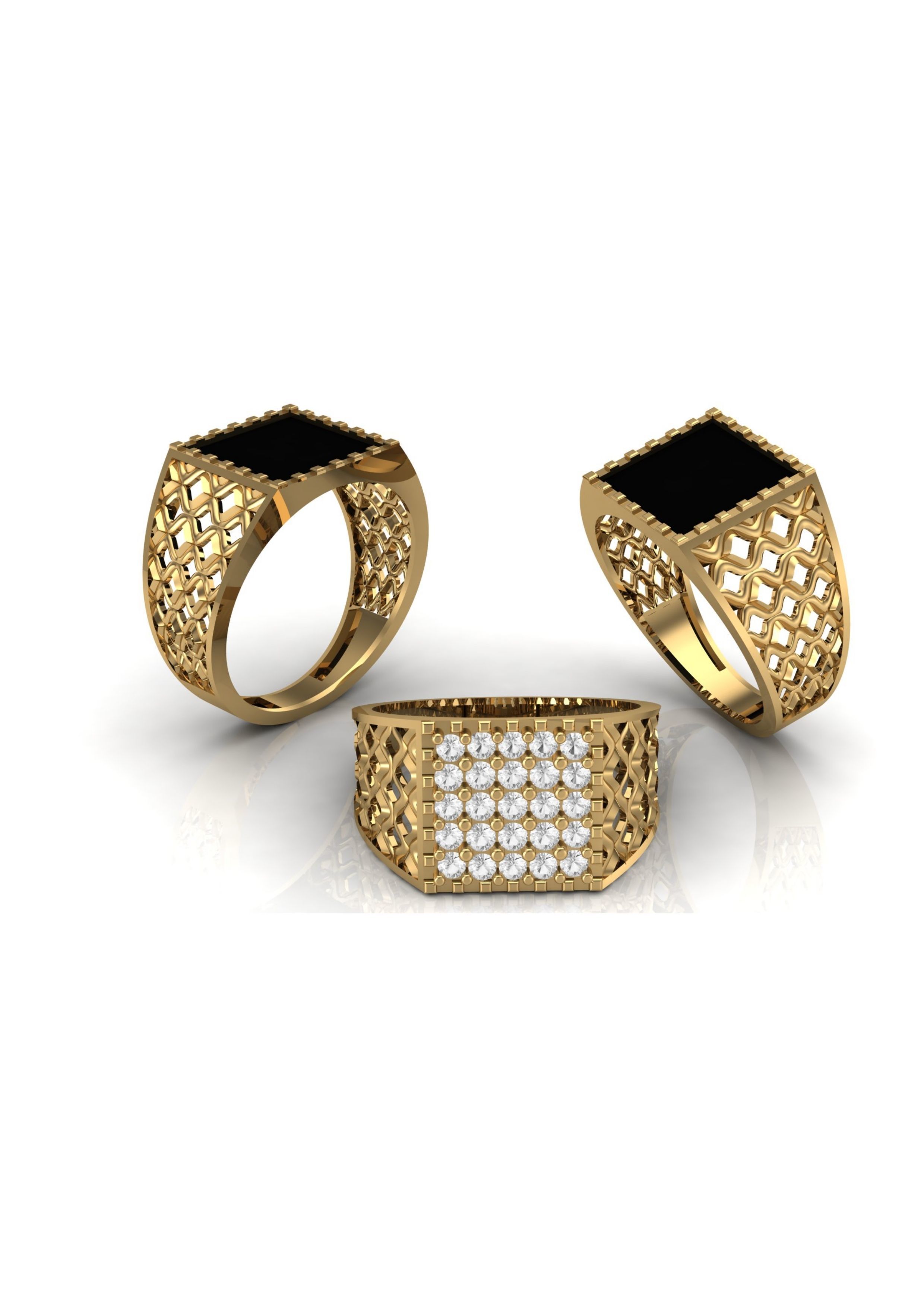 90 Mens Ring Stl Models Pack 3D print model_47