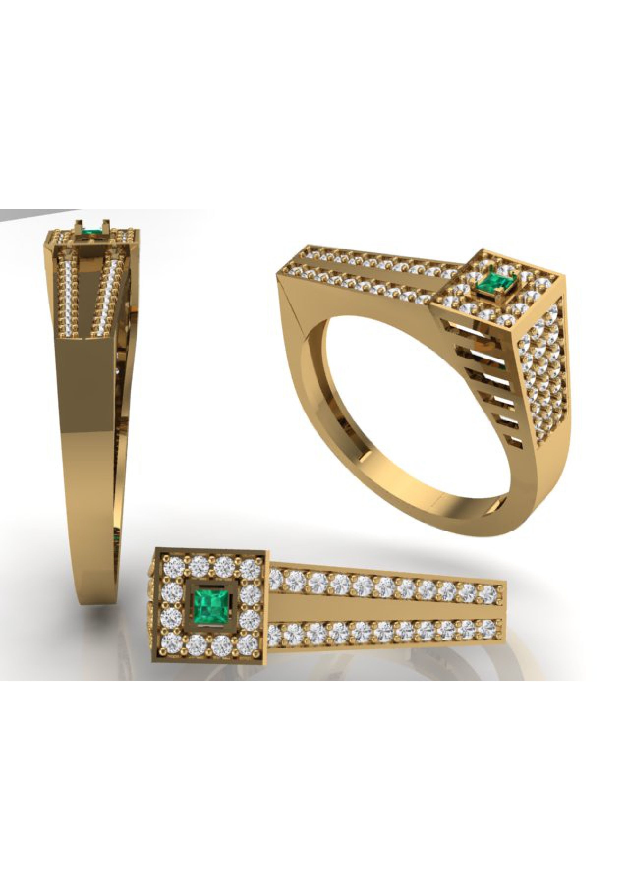 90 Mens Ring Stl Models Pack 3D print model_9