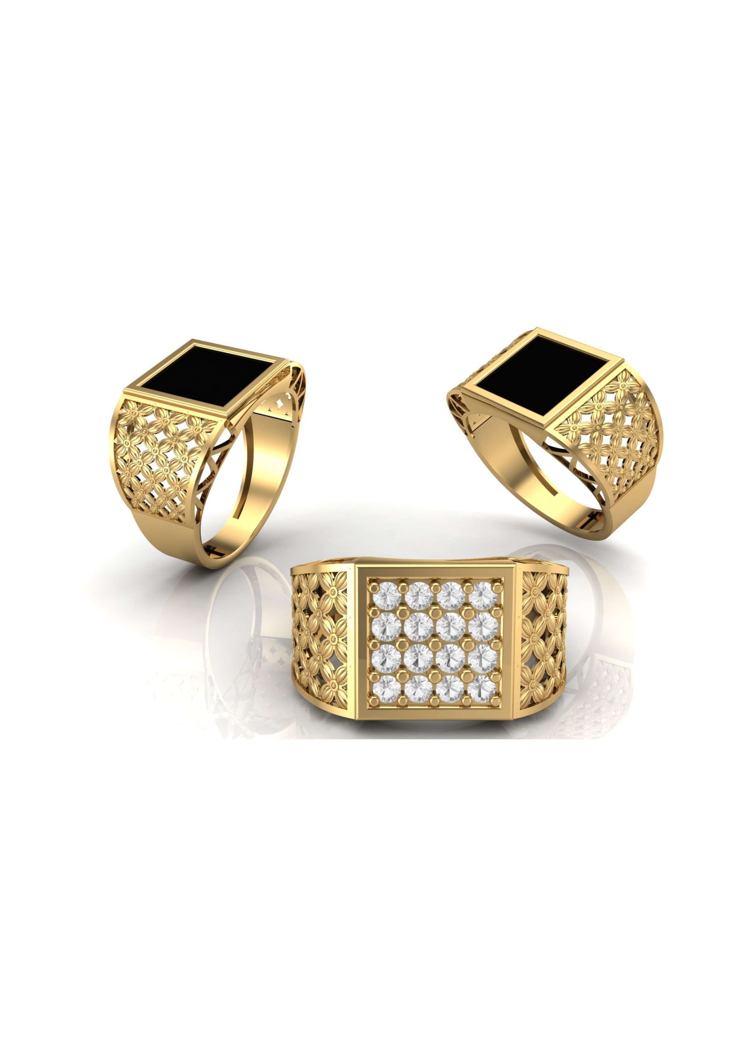 90 Mens Ring Stl Models Pack 3D print model_57