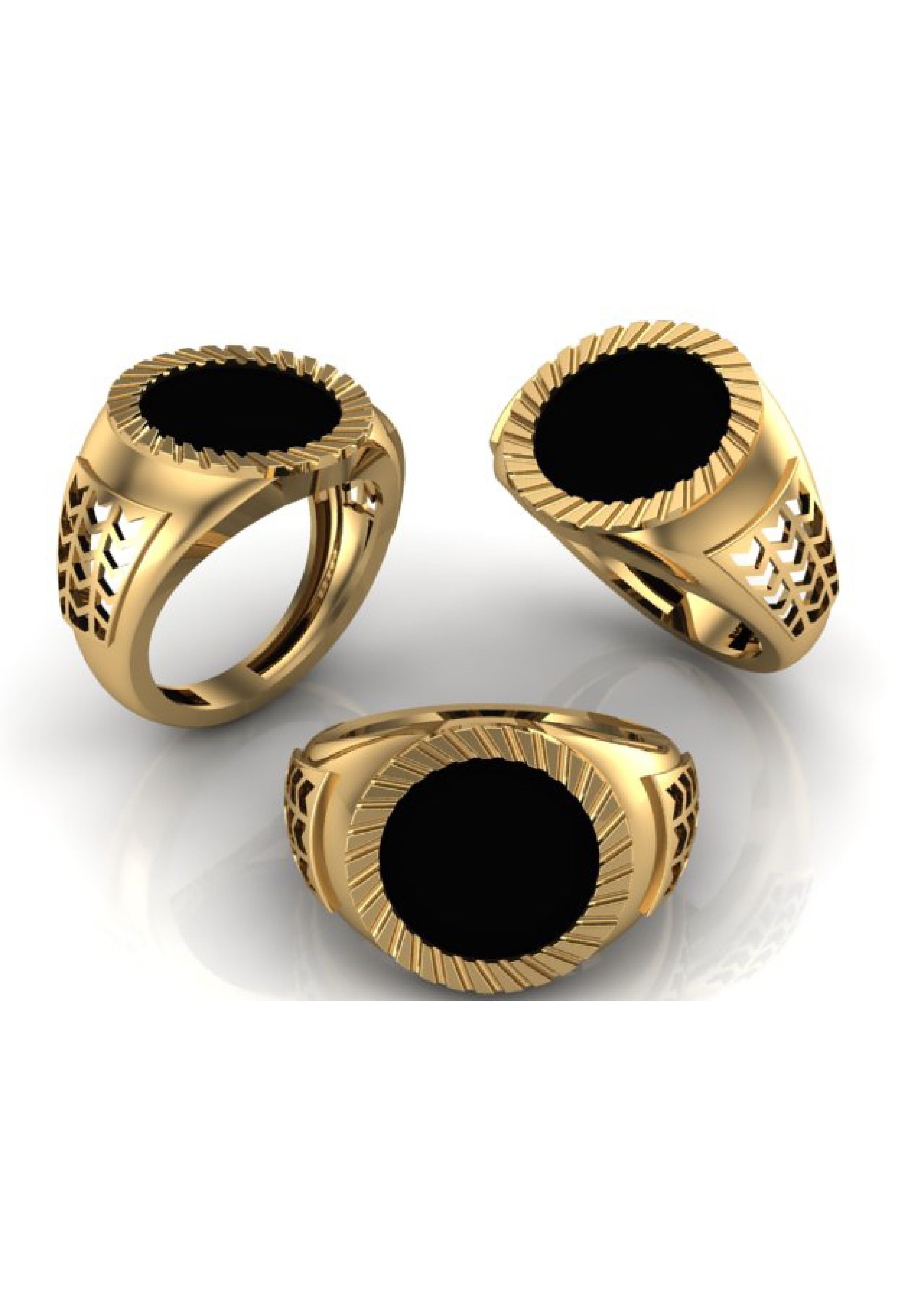 90 Mens Ring Stl Models Pack 3D print model_72