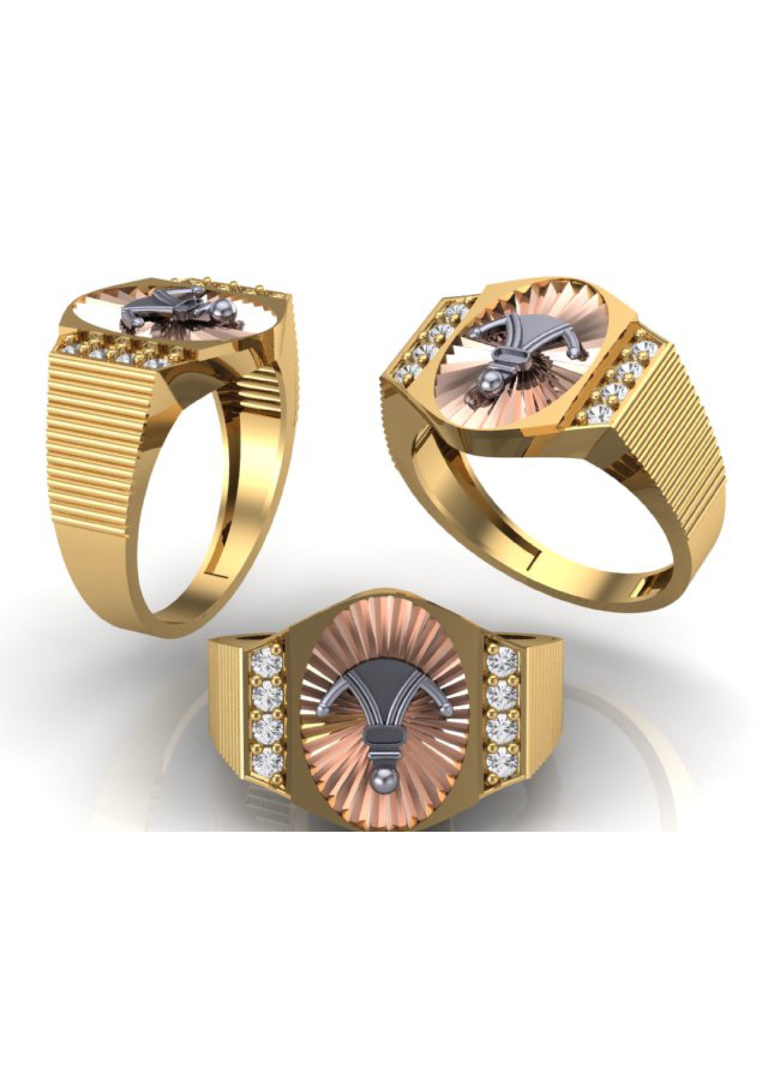 90 Mens Ring Stl Models Pack 3D print model_24