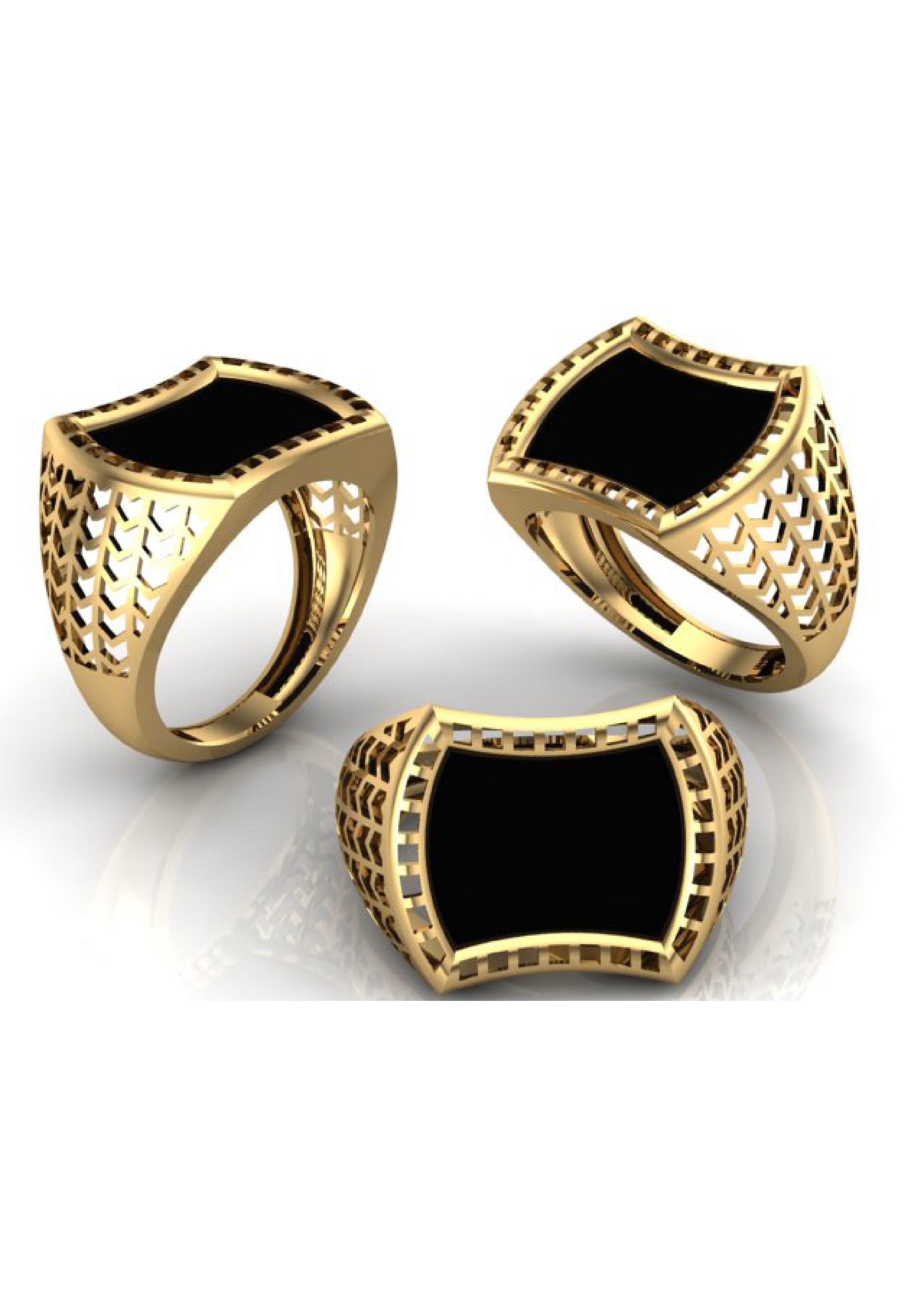 90 Mens Ring Stl Models Pack 3D print model_73