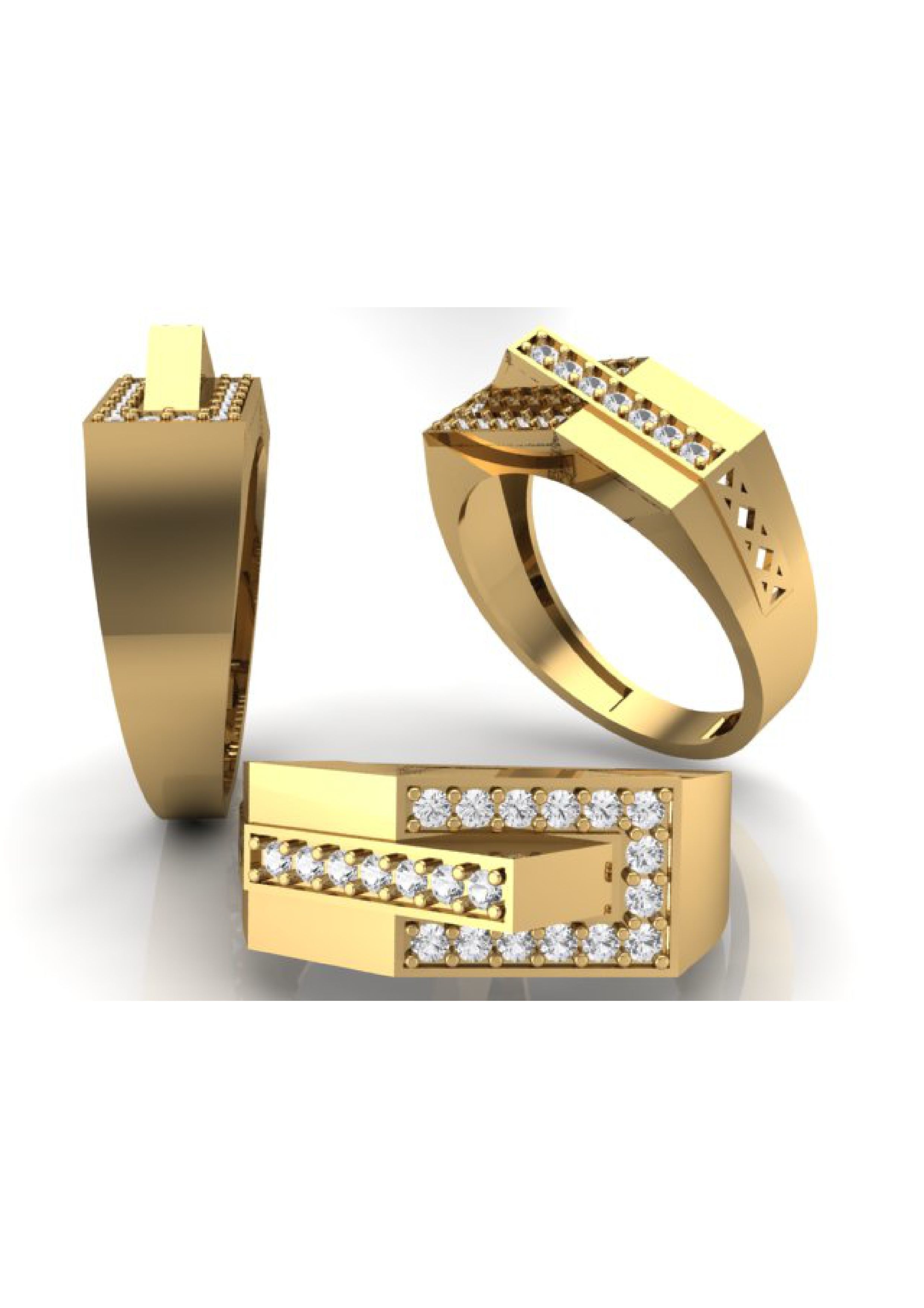 90 Mens Ring Stl Models Pack 3D print model_91