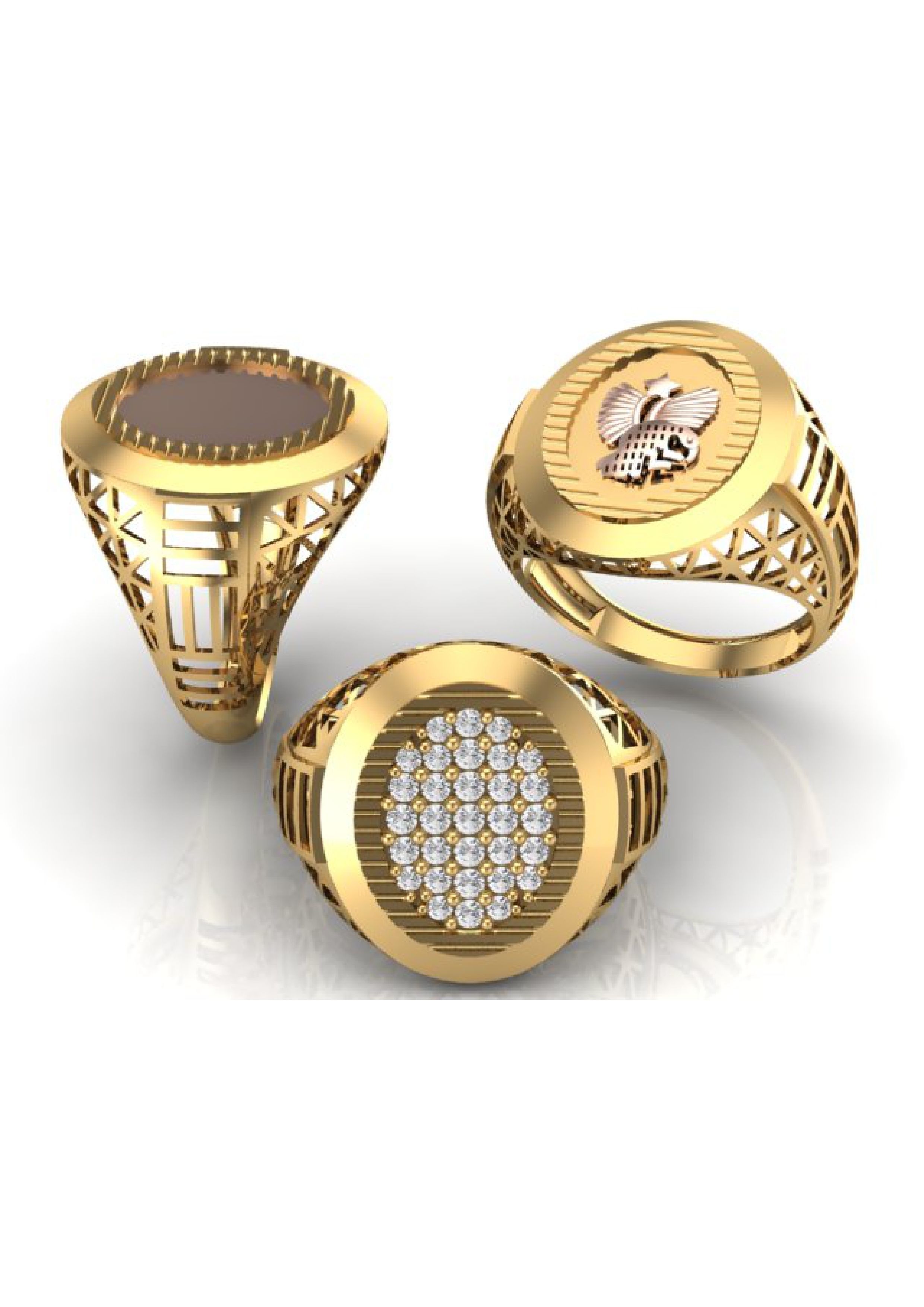 90 Mens Ring Stl Models Pack 3D print model_19