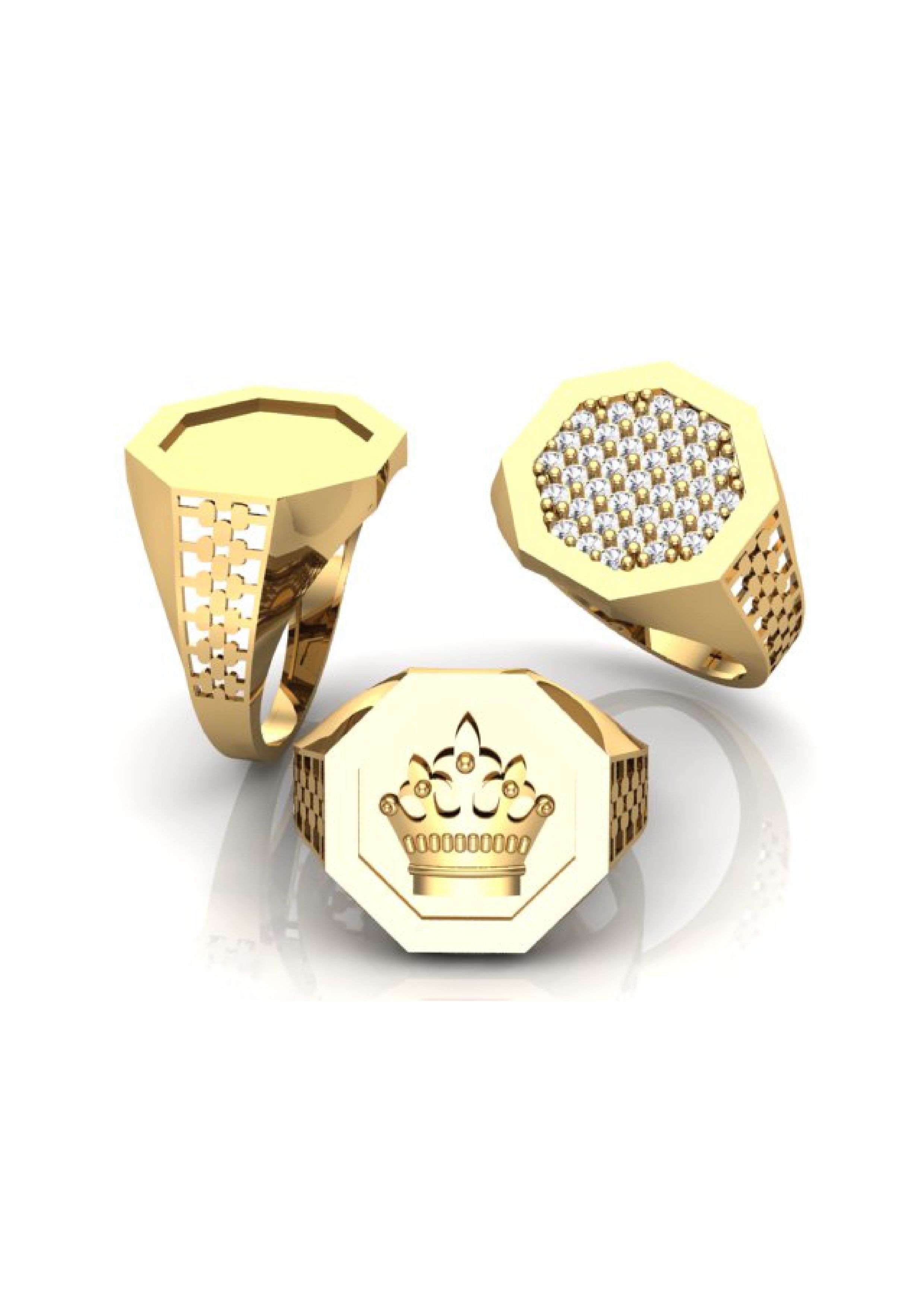 90 Mens Ring Stl Models Pack 3D print model_37