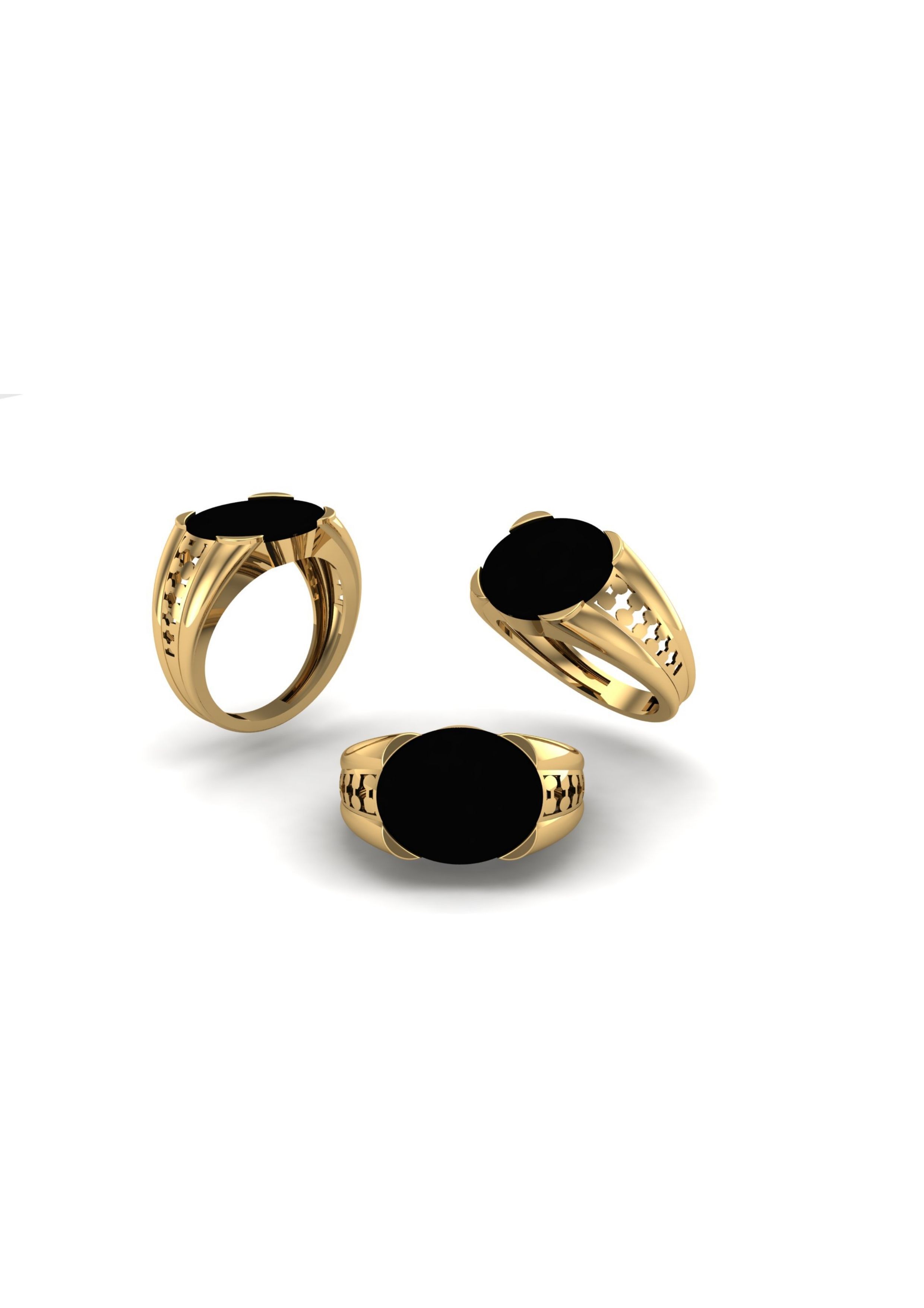 90 Mens Ring Stl Models Pack 3D print model_58