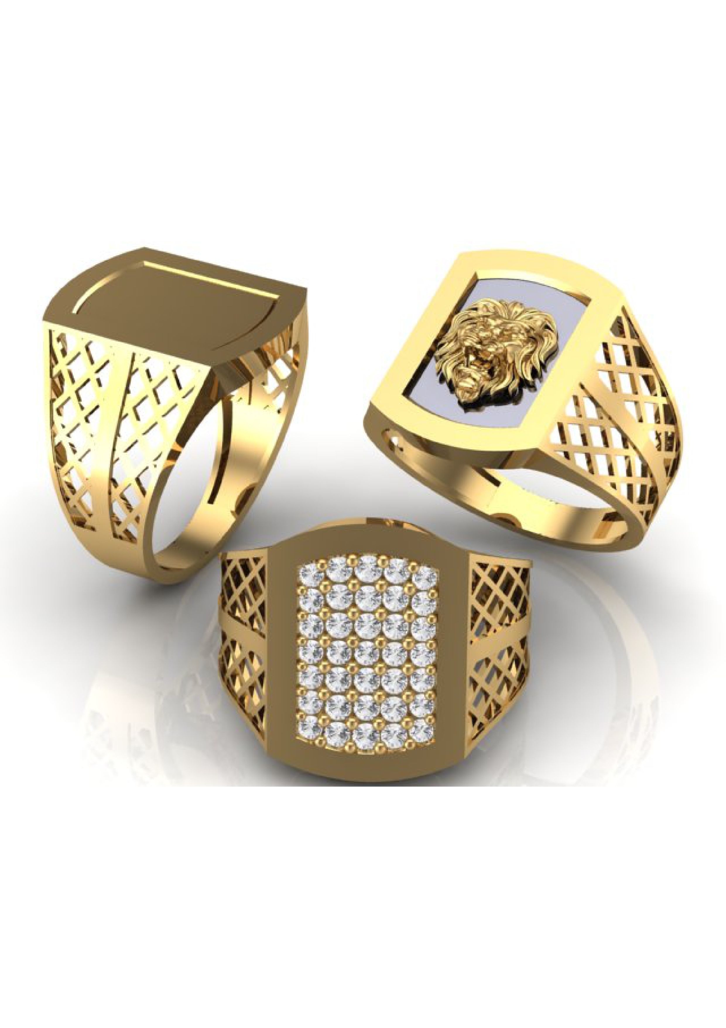 90 Mens Ring Stl Models Pack 3D print model_41