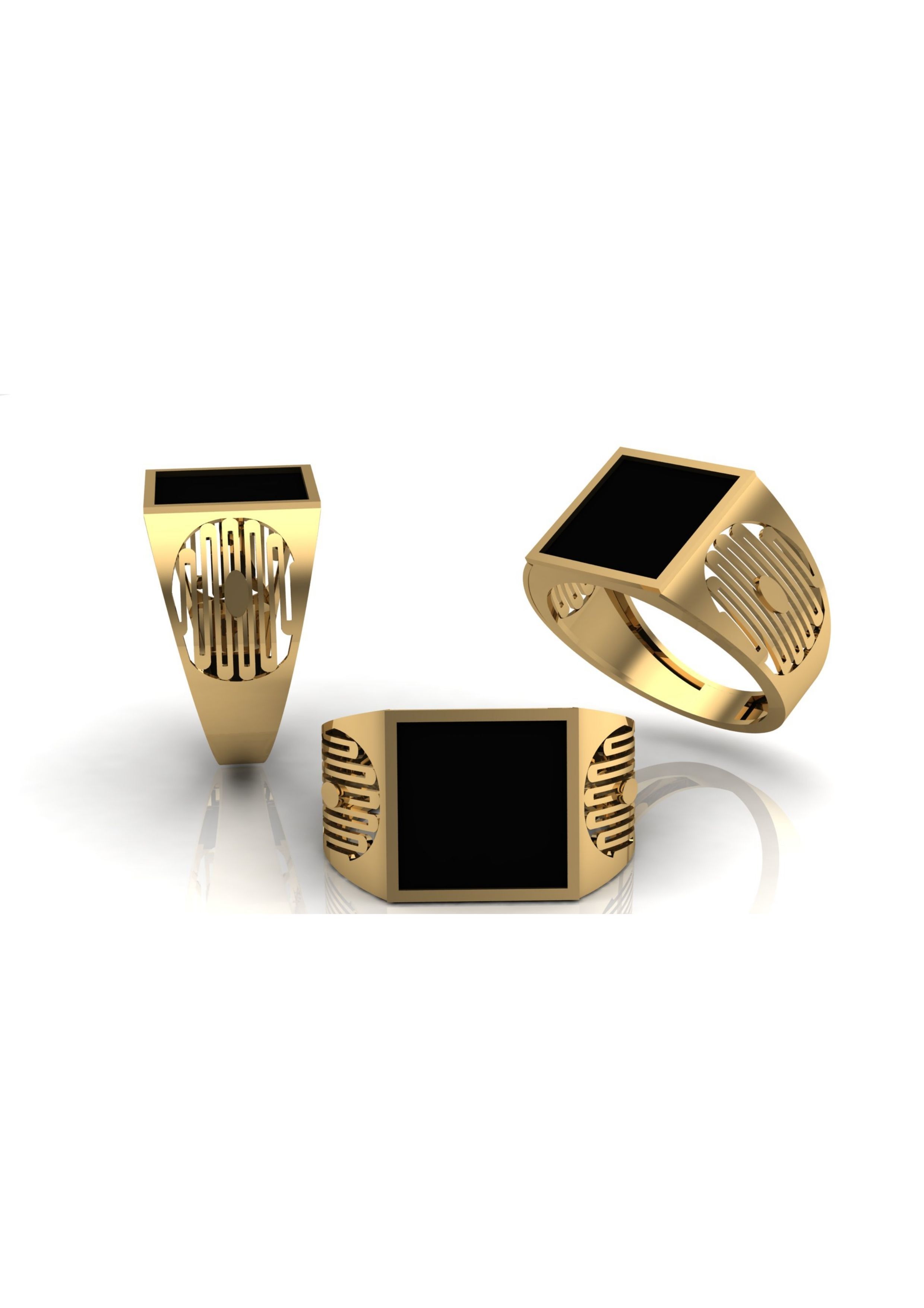 90 Mens Ring Stl Models Pack 3D print model_45