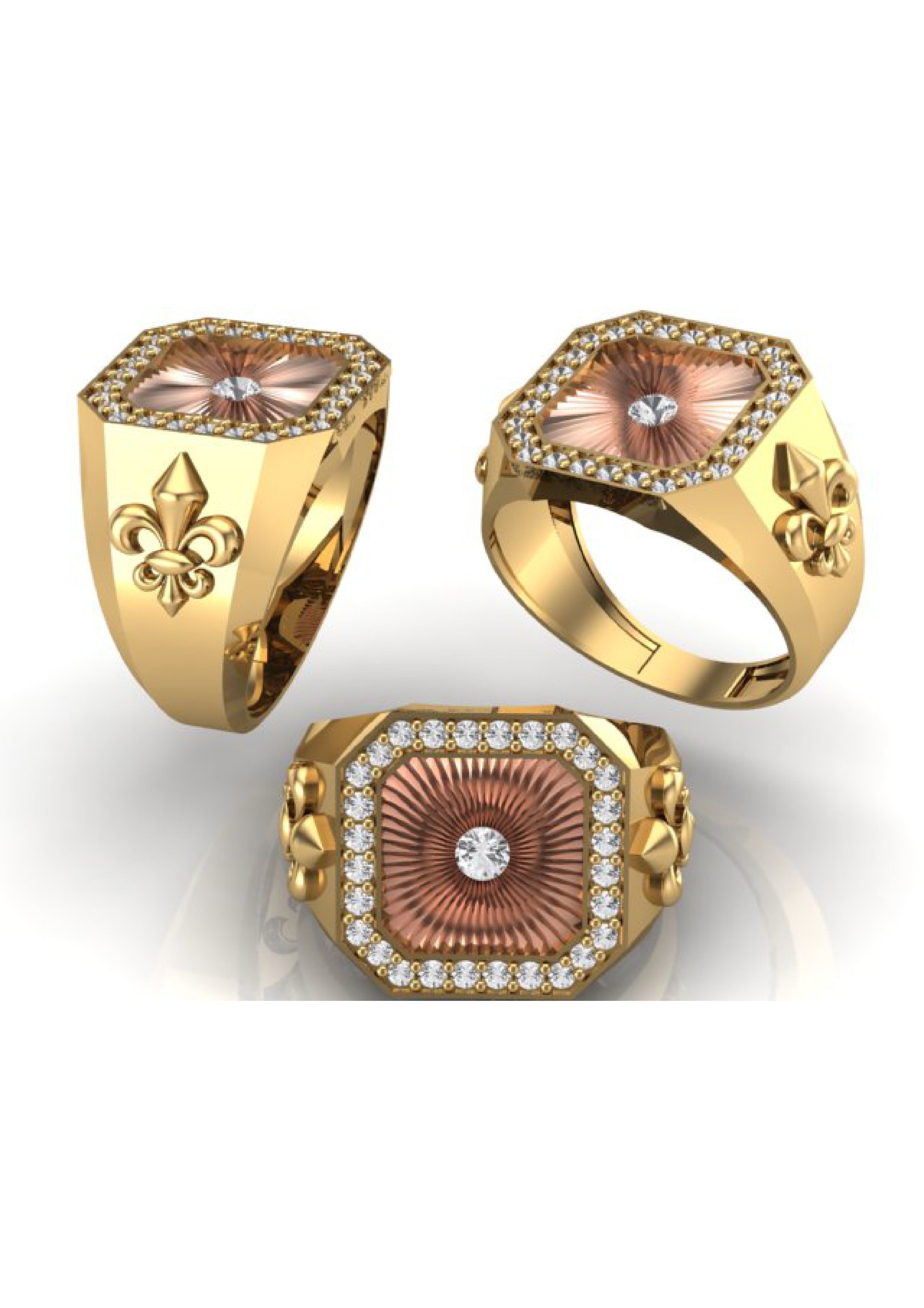 90 Mens Ring Stl Models Pack 3D print model_27