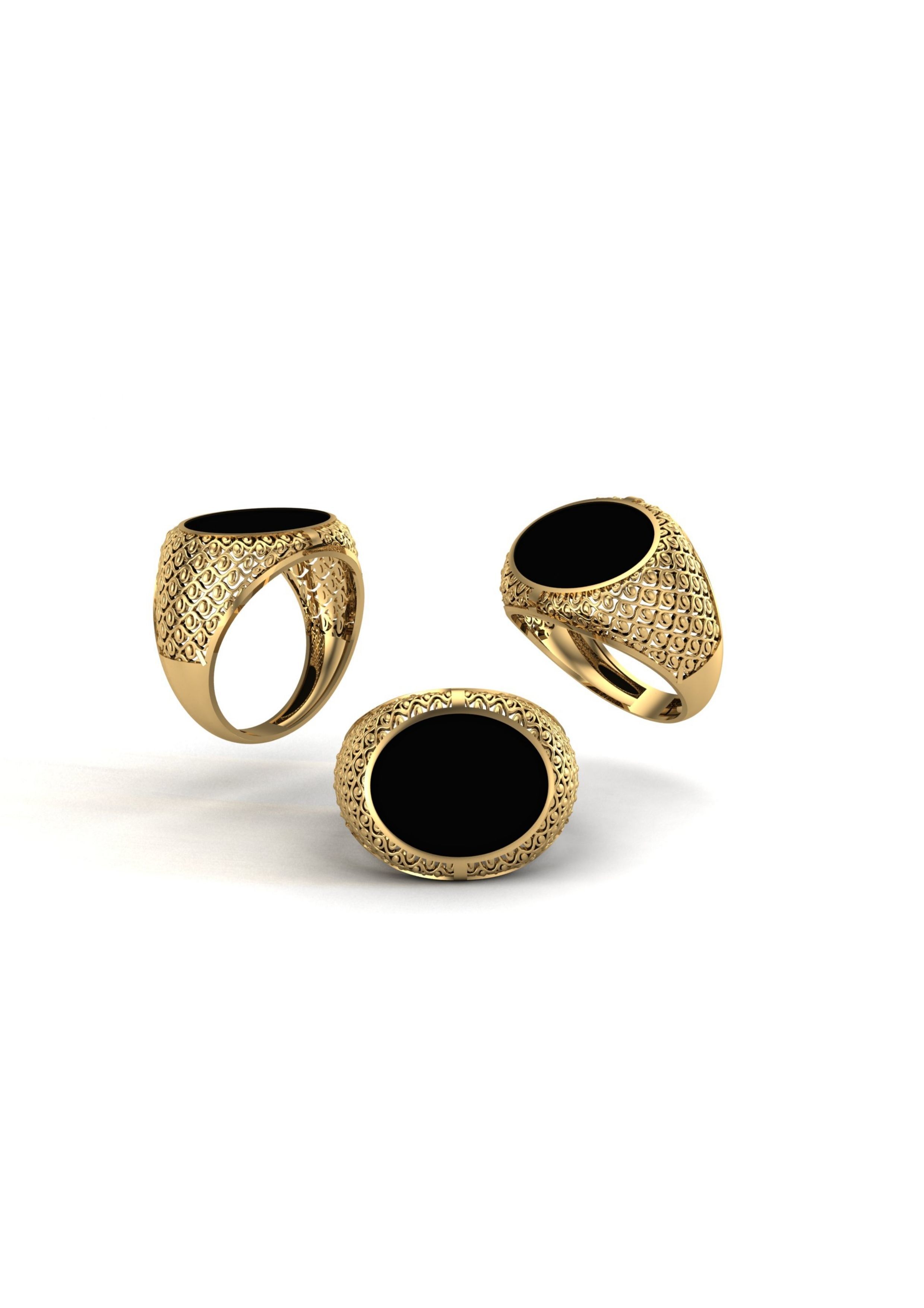 90 Mens Ring Stl Models Pack 3D print model_52