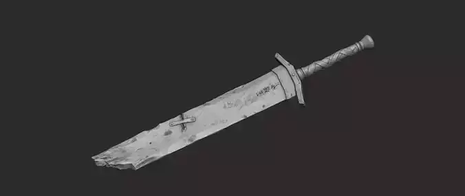 Swordw Zbrush HighPoly 3D model 3D model