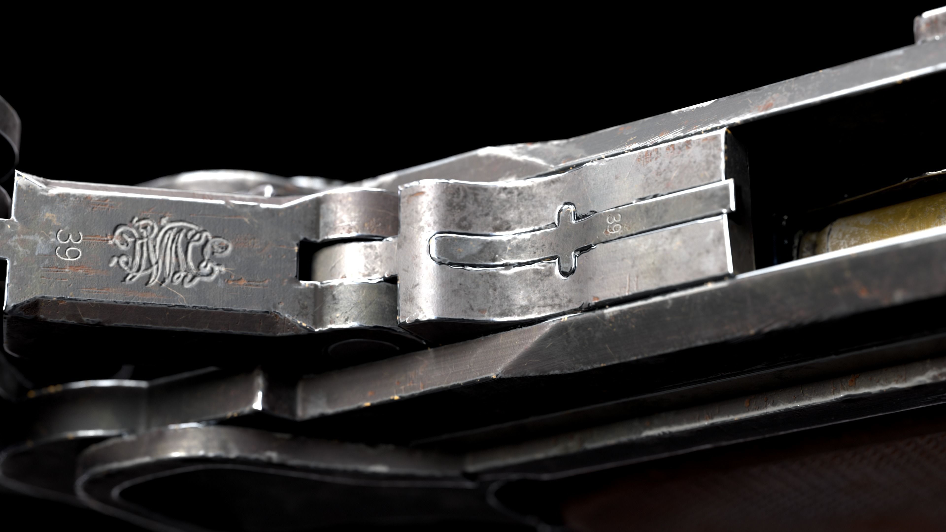 Luger P08 Low-poly 3D model_14