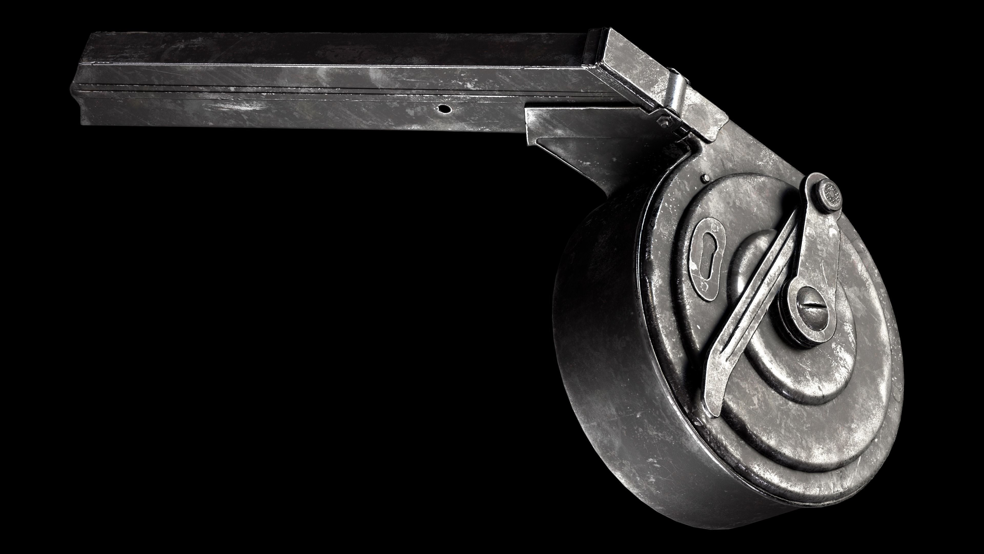 Luger P08 Low-poly 3D model_8