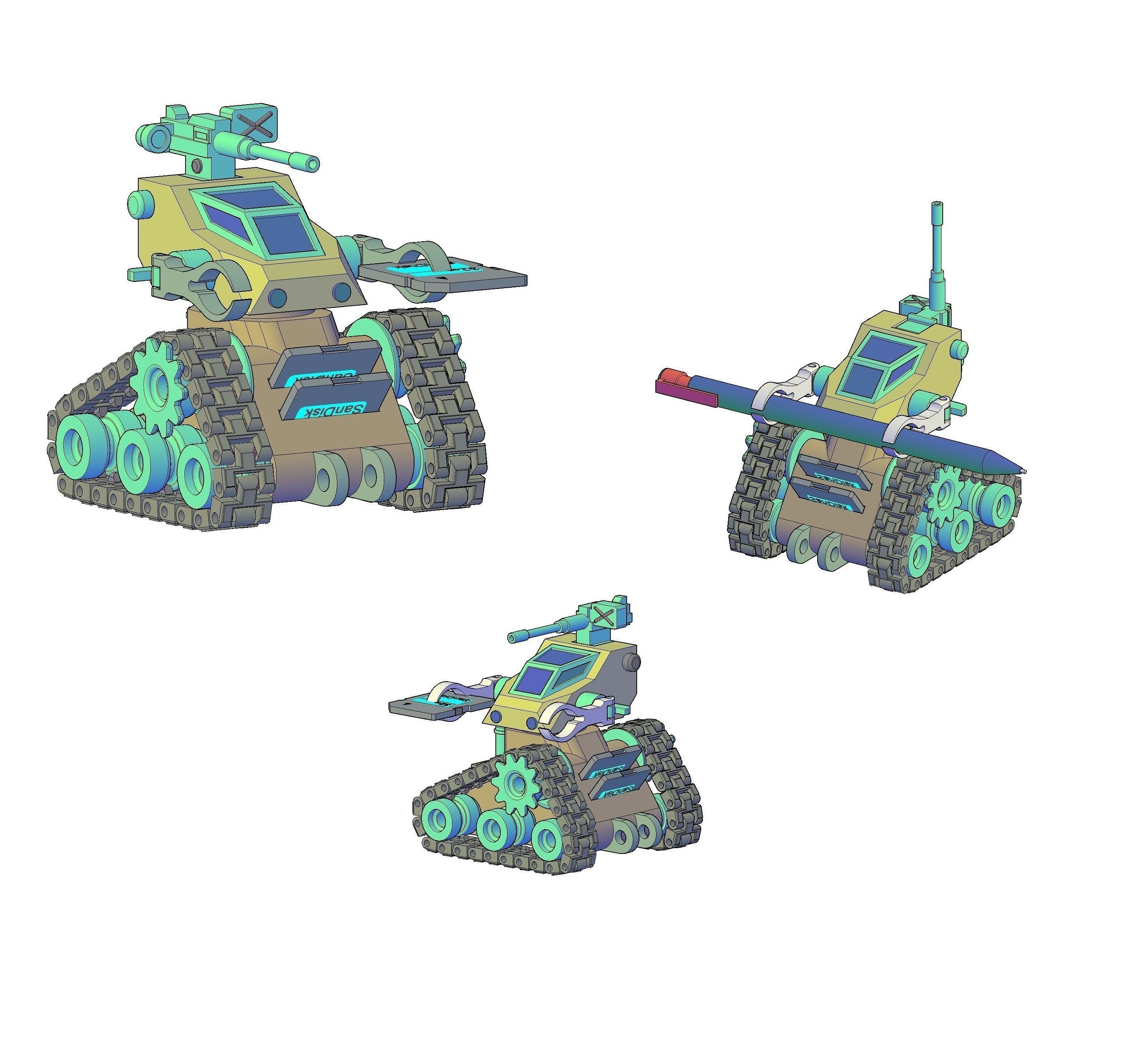 ROBOT - SD CARD SLOT 3D print model_6