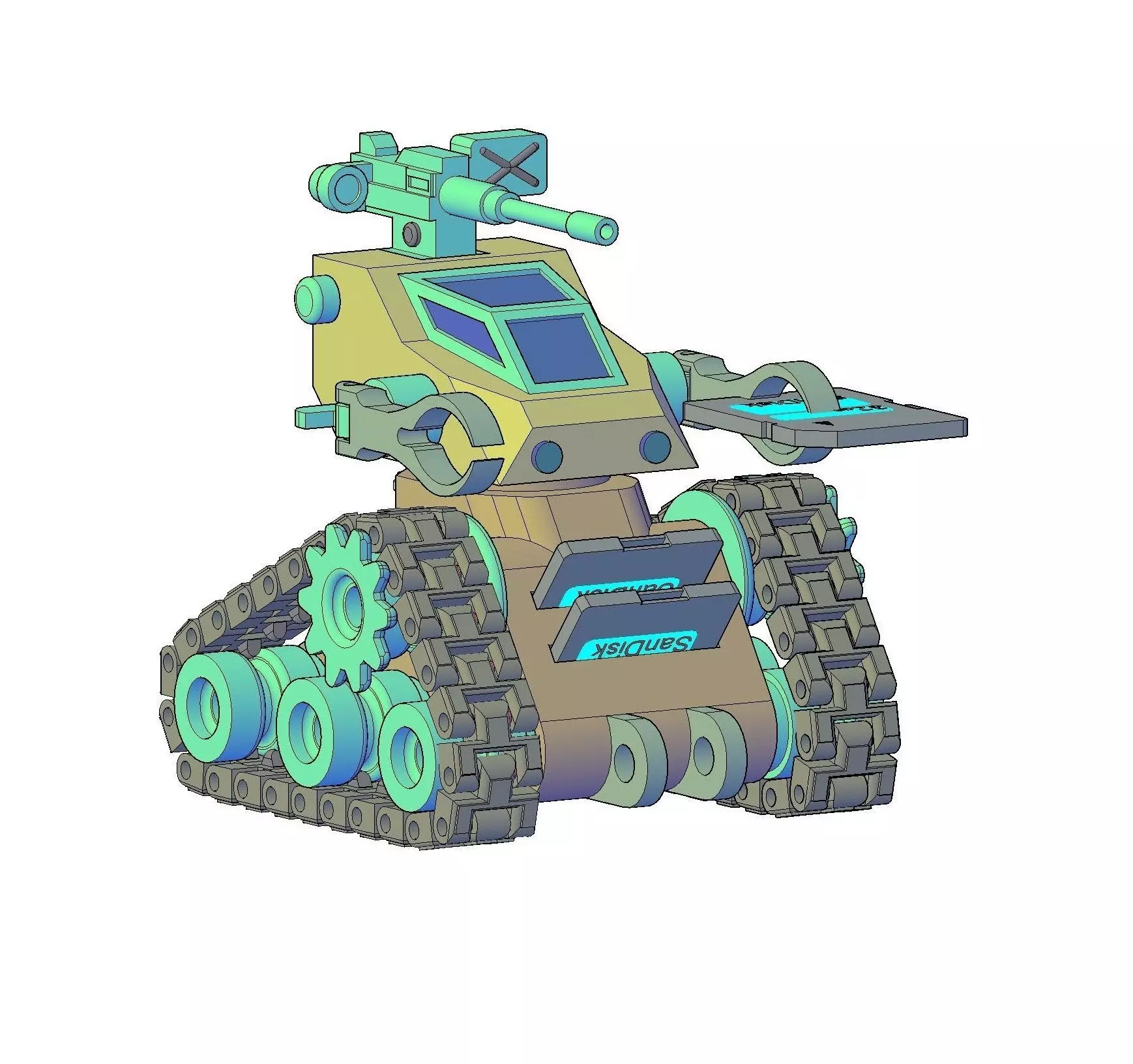 ROBOT - SD CARD SLOT 3D print model_0