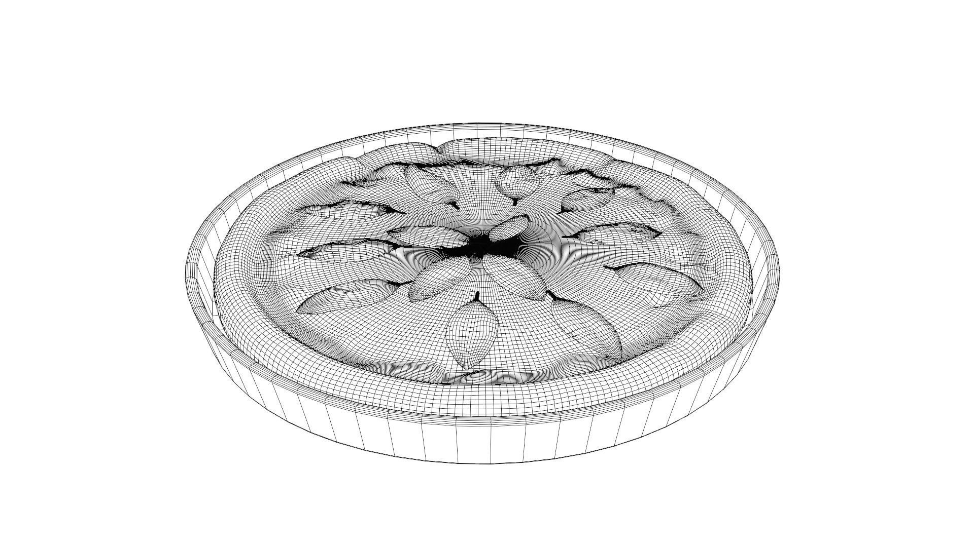 Pastie Dump Pizza Low-poly 3D model_7