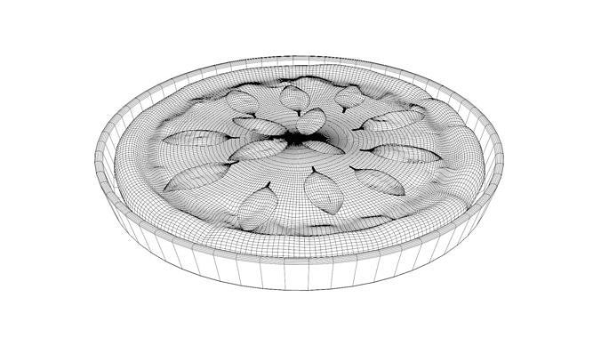 Pastie Dump Pizza Low-poly 3D model 5