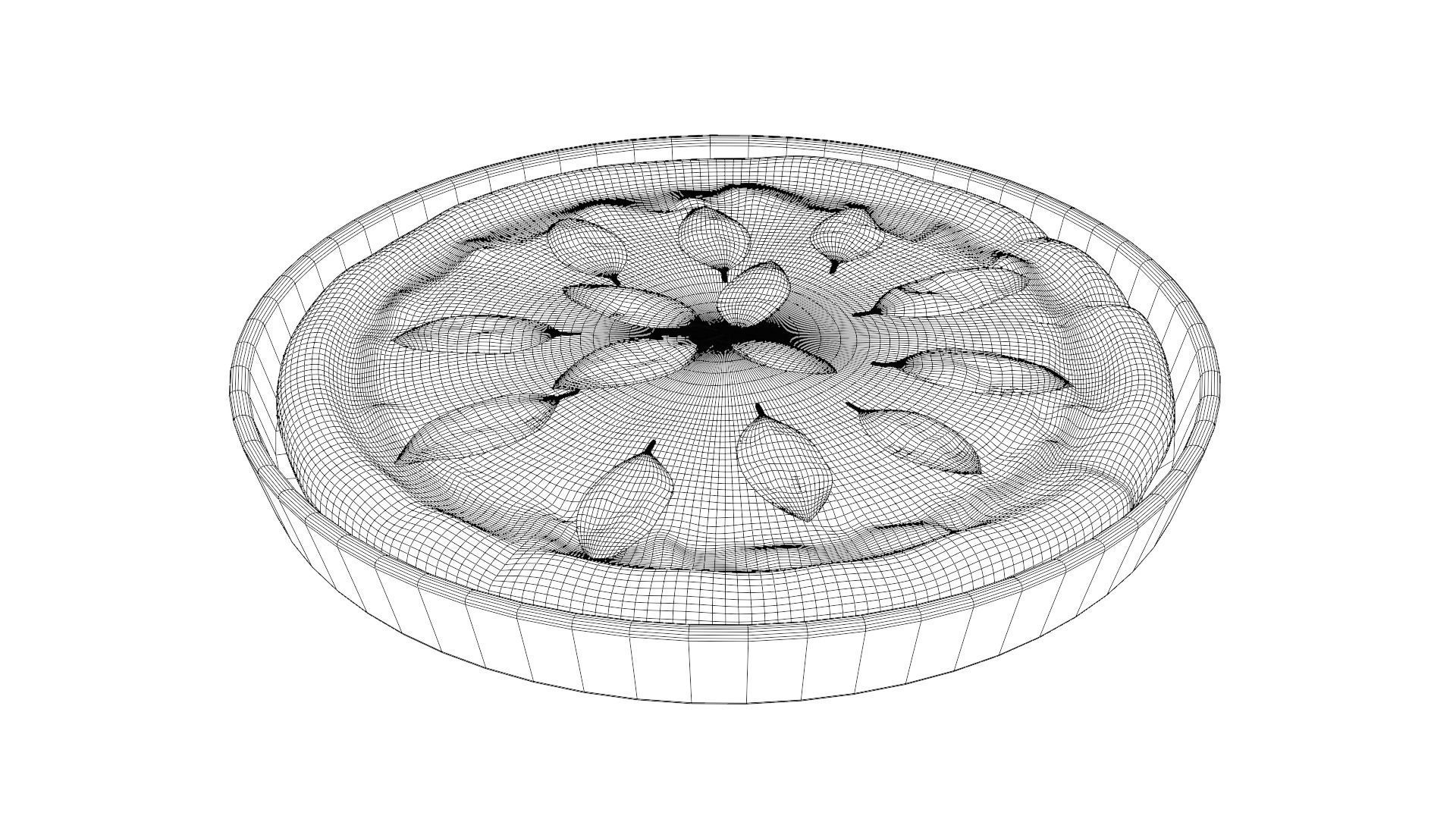 Pastie Dump Pizza Low-poly 3D model_4