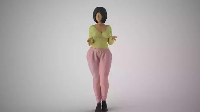 Very Expressive Girl 3D print model
