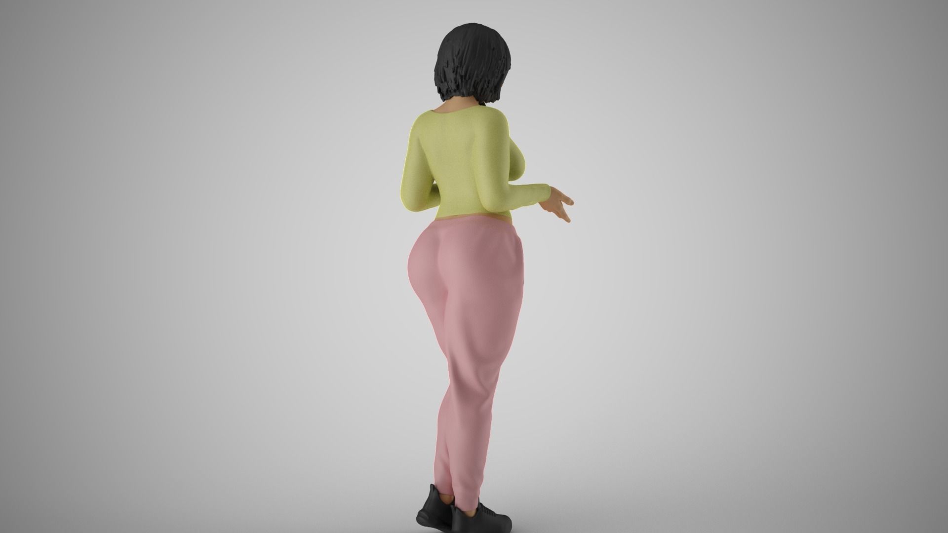 Very Expressive Girl 3D print model_6