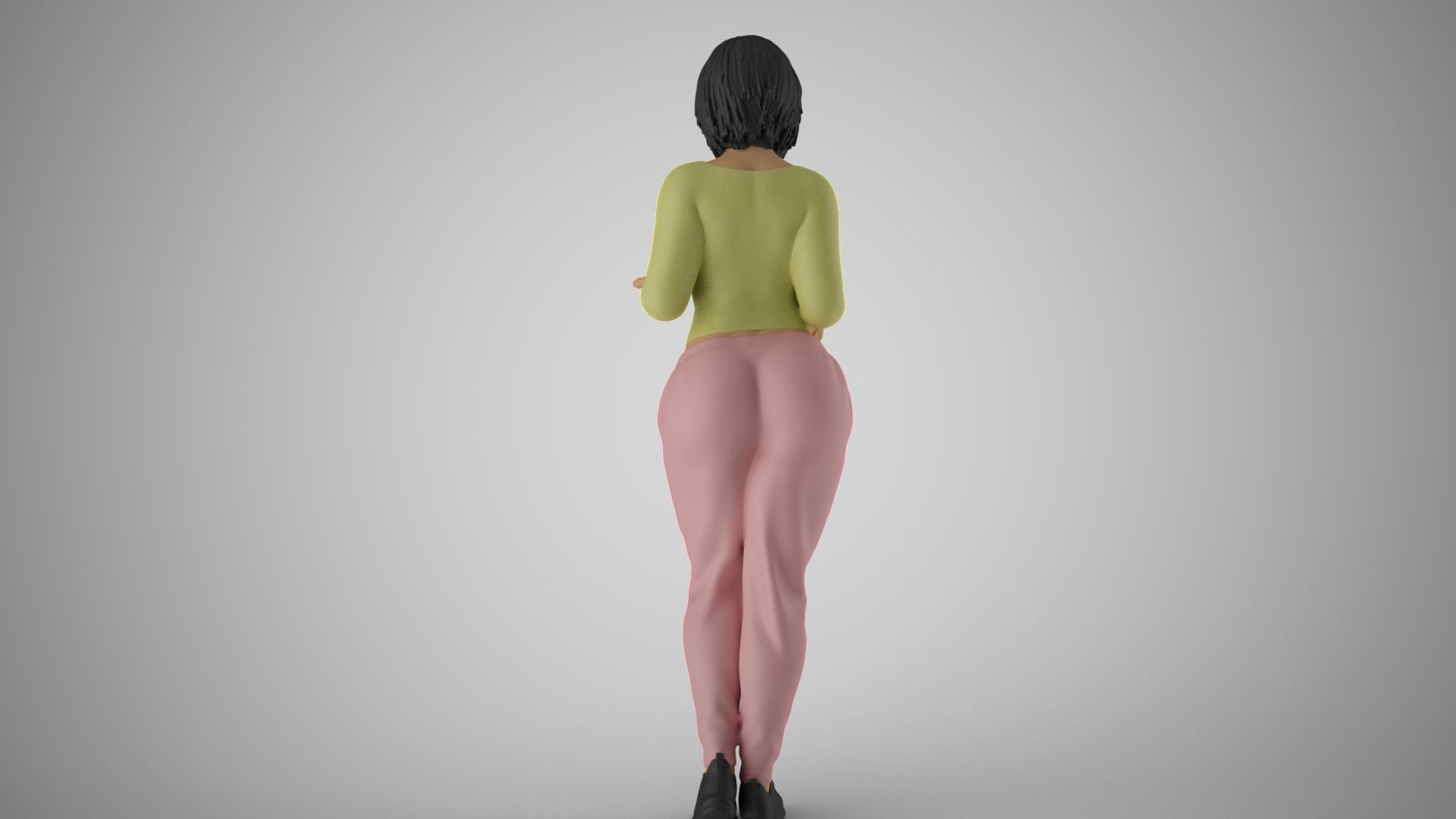 Very Expressive Girl 3D print model_16