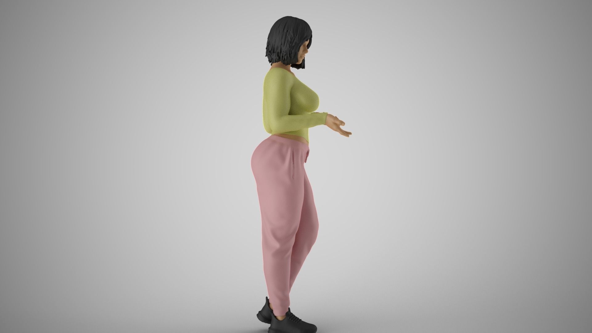 Very Expressive Girl 3D print model_5