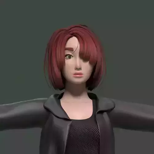 Female 3D Character Full Body