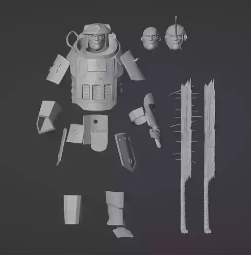 F4 Super Mutant One-Twelfth Scale Kit 3D print model