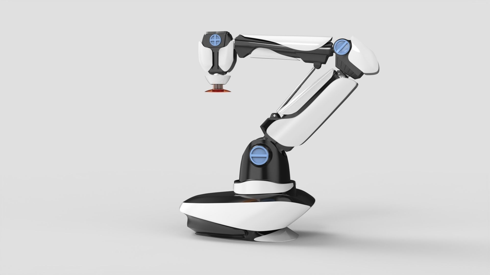 Factory Robot Arm 3D model_2