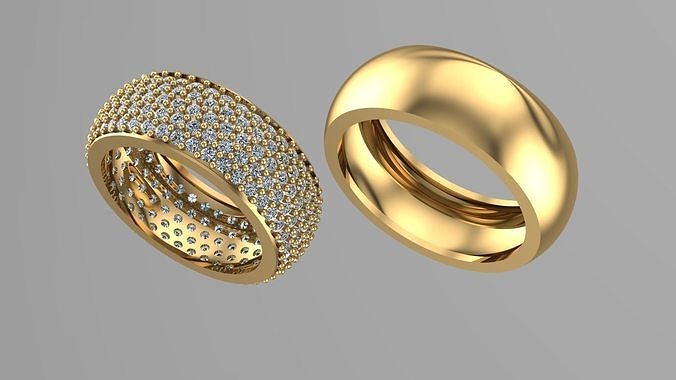 Wedding Ring Men-Women 3D print model