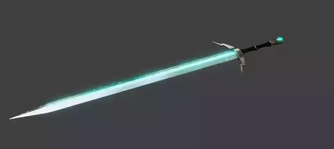 sword with cool lightning animation