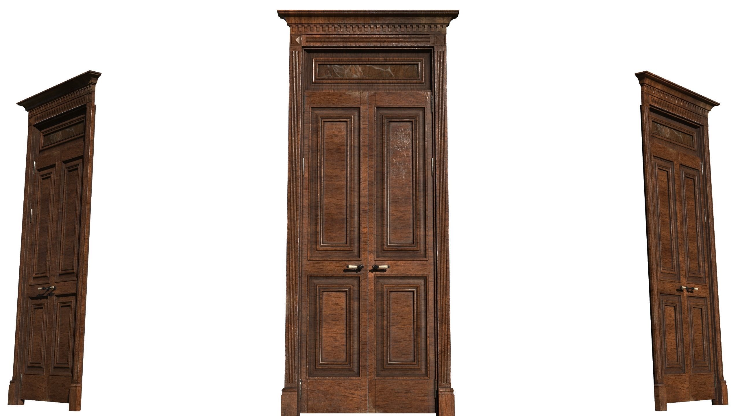 Classic residential building for the European Street 3 3D model 3D model_8