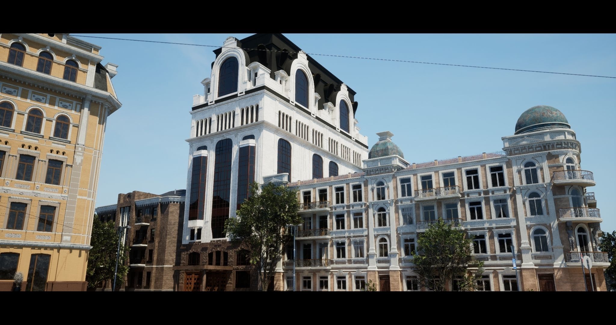 Classic residential building for the European Street 3 3D model 3D model_12