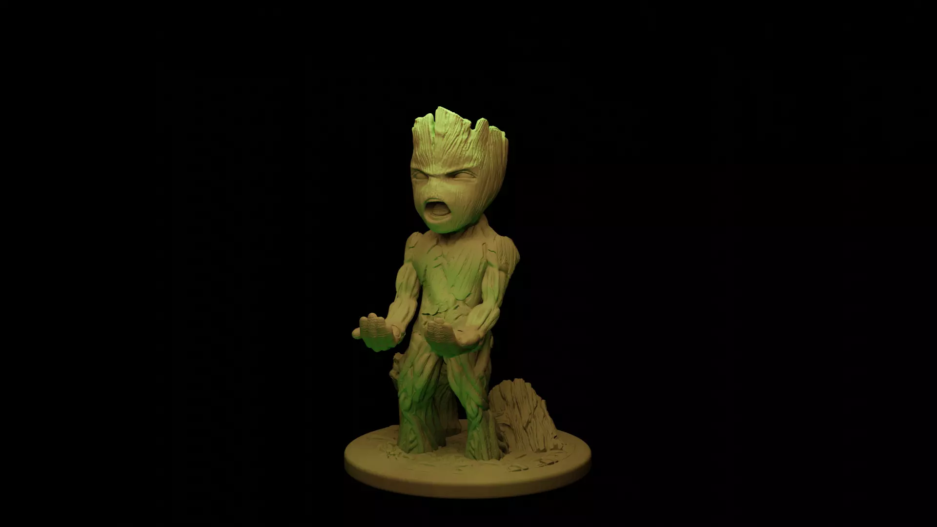 ANGRY GROOT CONTROLLER STAND 3D print model
