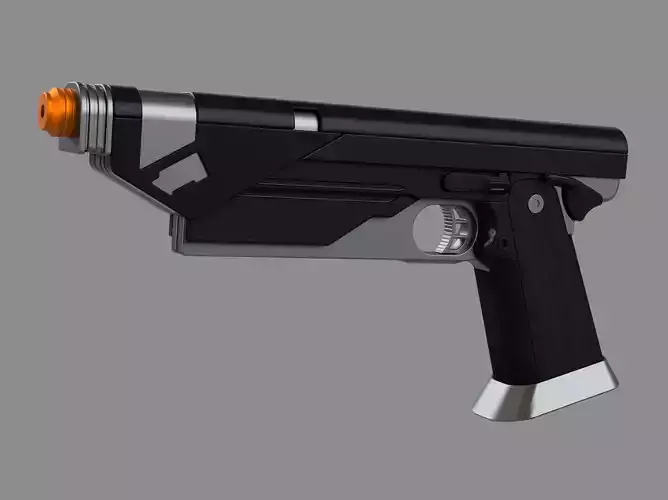 Mandalorian Westar 35 Blaster Pistol - 3D Print STL File