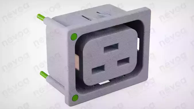 IEC Appliance Outlet J - 4797-5 - Light Pipe Position B and C