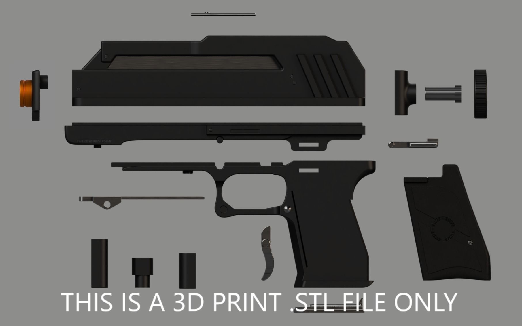 Clone Trooper DC-17 Blaster Pistol Pack 3D print model_6