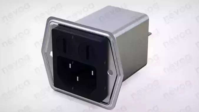 IEC Appliance Inlet - 5707 - Screw-on version from front or rear