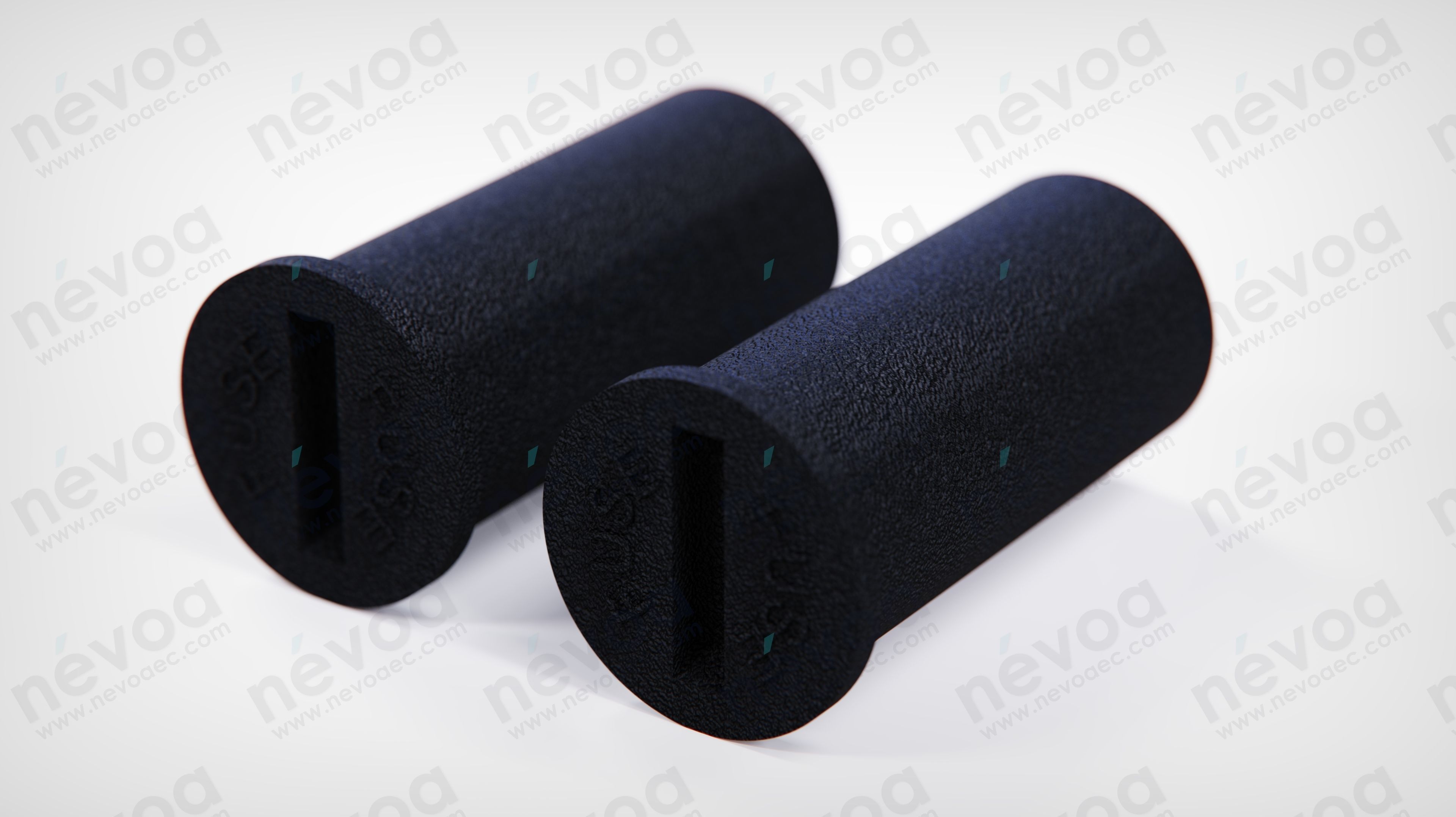 IEC Appliance Inlet - 5707 - Screw-on version from front or rear 3D model_7