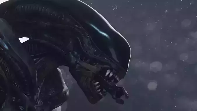 Alien Xenomorph Low-poly 3D model