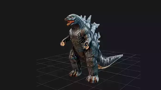 Godzilla black 3D model