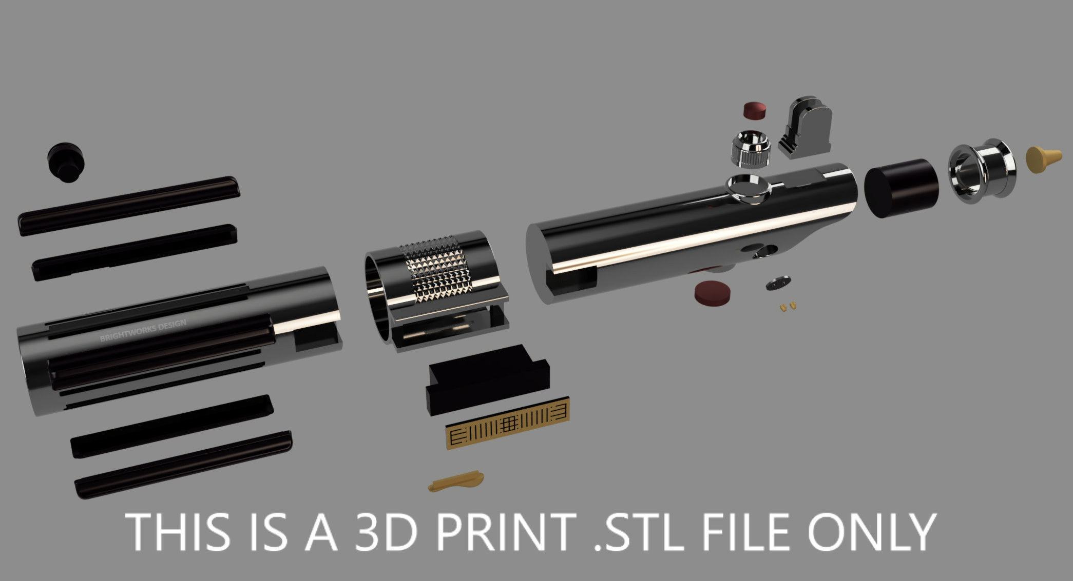 Anakin Skywalker Lightsaber - 3D Print STL File 3D print model_4