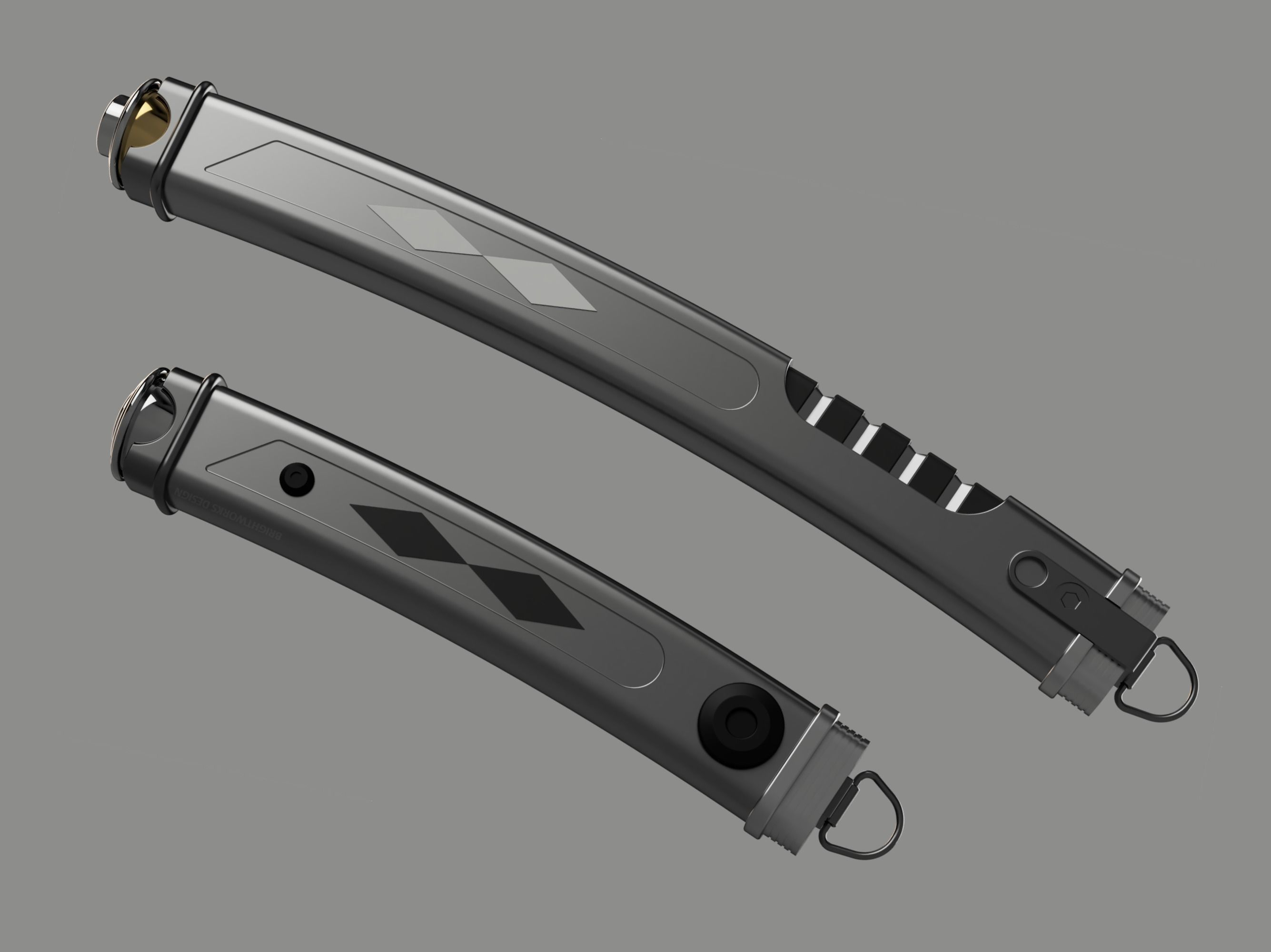 Ahsoka Tano White Lightsabers with Stand - 3D Print STL File 3D print model_2