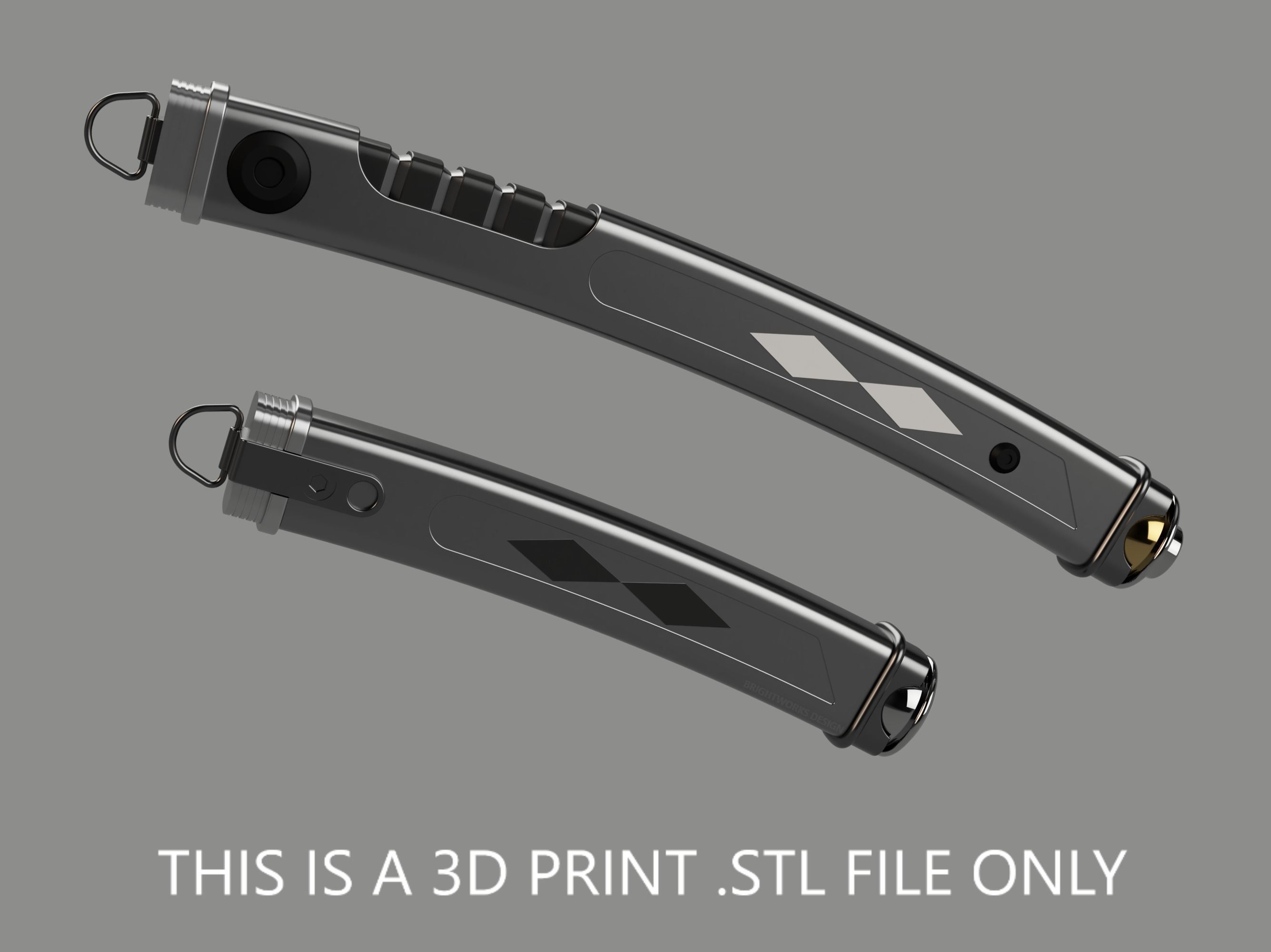 Ahsoka Tano White Lightsabers with Stand - 3D Print STL File 3D print model_1