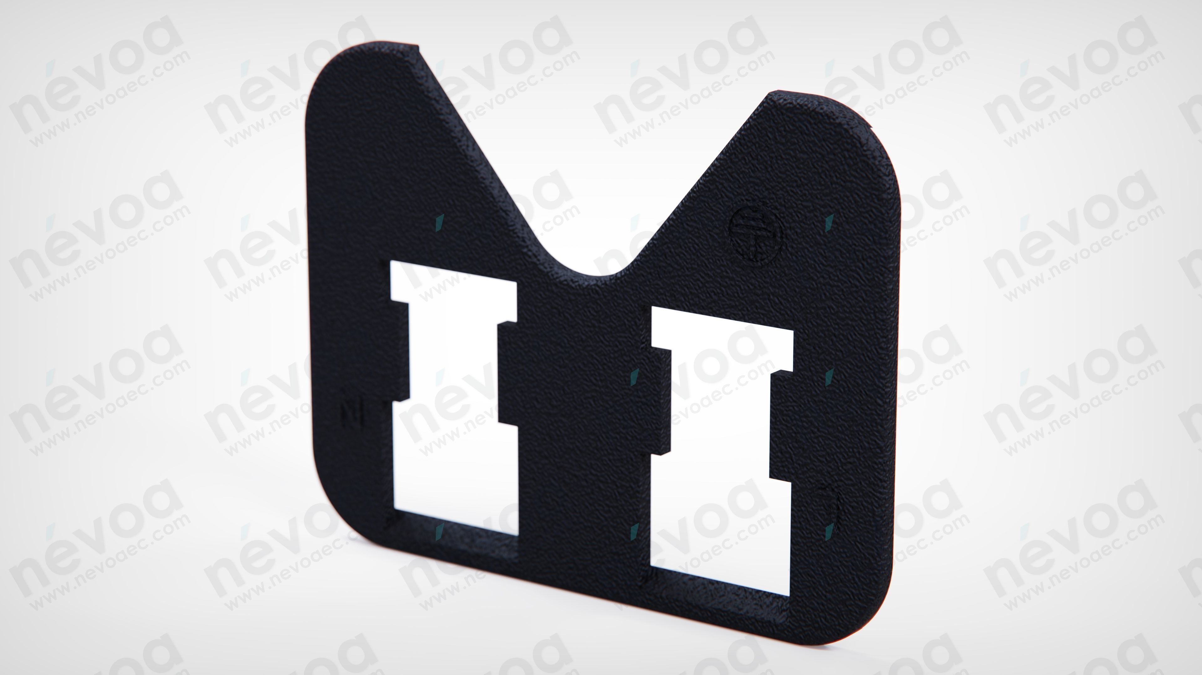 IEC Appliance Inlet C20 - C20F - Snap-in mounting from front 3D model_7