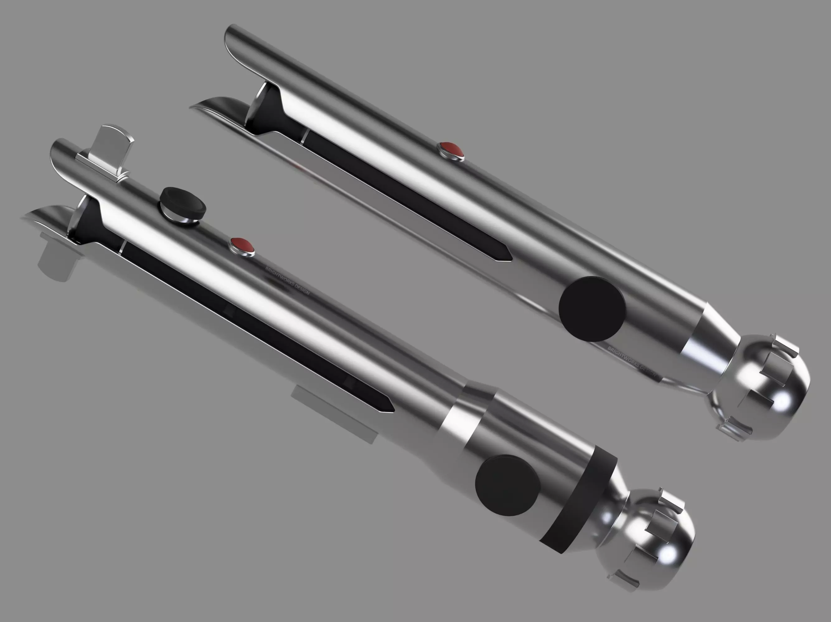 Ahsoka Tano Clone Wars Lightsabers - 3D Print STL File 3D print model_0